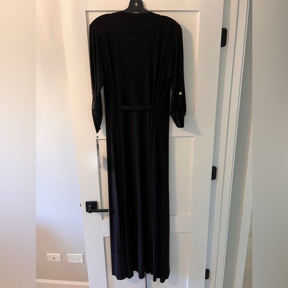 Calvin Klein Black Wrap Dress - Picture 7 of 9